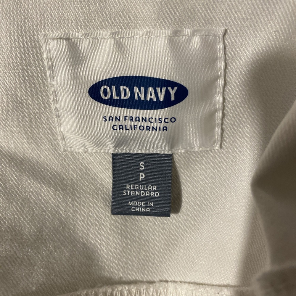 OLD NAVY - White Cotton Denim Jean Jacket-‎ Women's SP - Picture 6 of 6
